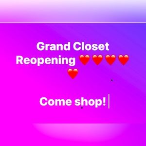 Closet back in business